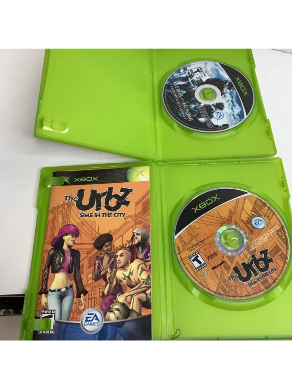 XBox Games |  Lot of 4: Medal of Honor, Urbz Sims City, Splinter Cell + Chaos